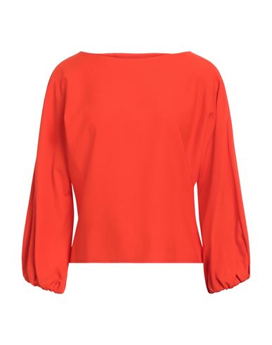 Liviana Conti Woman T-shirt Tomato Red Size 8 Viscose, Polyamide, Elastane