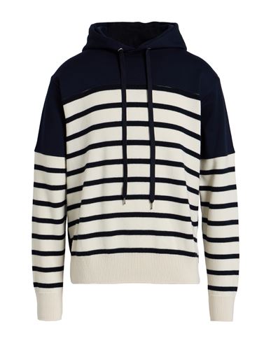 Paolo Pecora Man Sweatshirt Midnight Blue Size M Cotton, Virgin Wool, Elastane In Blue