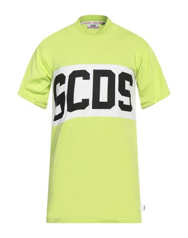 Gcds Man T-shirt Light Green Size Xl Cotton