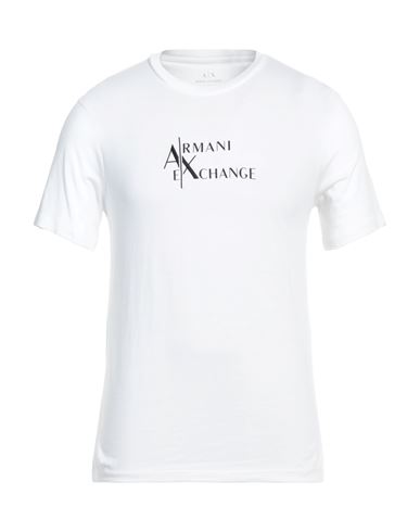 Armani Exchange Man T-shirt White Size Xl Cotton