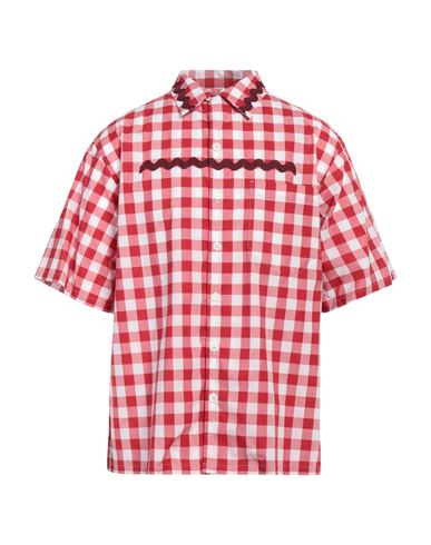Prada Man Shirt Red Size Xl Cotton