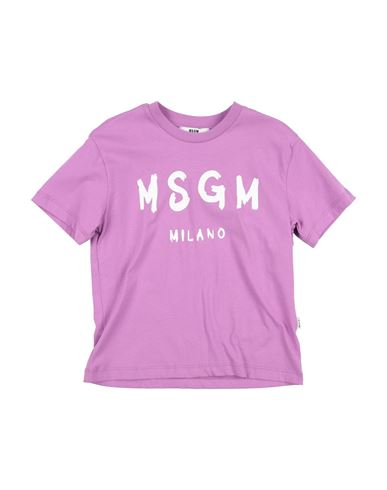 Msgm Babies'  Toddler T-shirt Mauve Size 6 Cotton In Purple