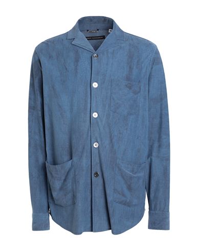 Daniele Alessandrini Man Shirt Light Blue Size M Cotton