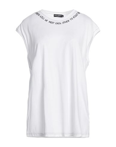 Dolce & Gabbana Woman T-shirt White Size 8 Cotton, Polyester