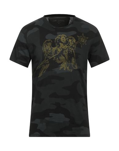 John Varvatos Man T-shirt Black Size Xxl Cotton