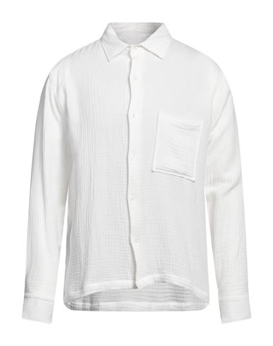 Elvine Man Shirt White Size M Cotton