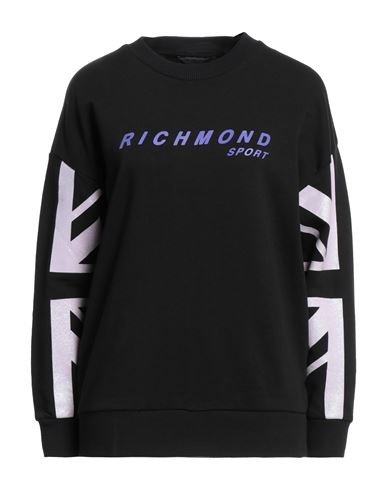 John Richmond Woman Sweatshirt Black Size L Cotton