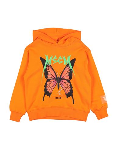 Msgm Toddler Girl Sweatshirt Orange Size 6 Cotton In Orange