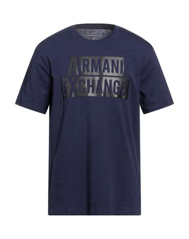 Armani Exchange Man T-shirt Navy Blue Size L Cotton