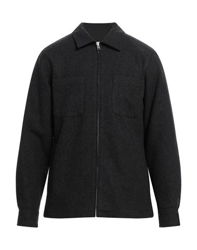 Sandro Man Shirt Steel Grey Size Xl Virgin Wool, Polyester