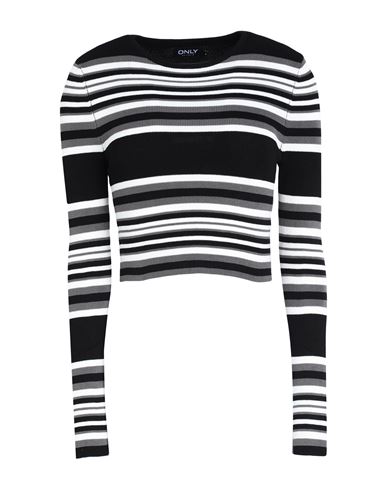 Only Woman Sweater Black Size L Viscose, Nylon