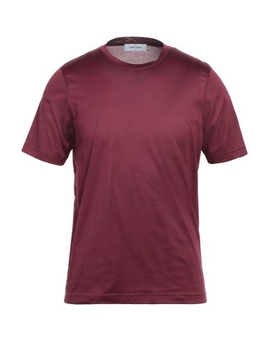 Shop Gran Sasso Man T-shirt Garnet Size 38 Cotton In Red