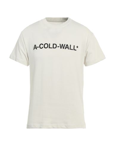 A-cold-wall* Man T-shirt Cream Size M Cotton In White