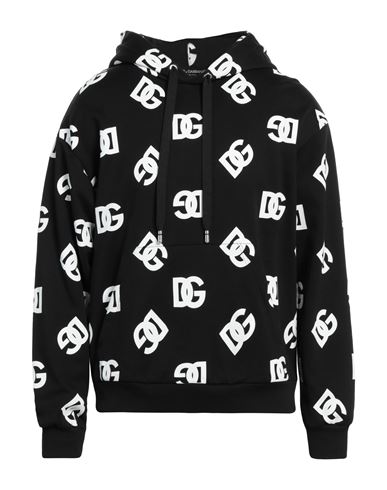 Shop Dolce & Gabbana Man Sweatshirt Black Size 36 Cotton, Elastane