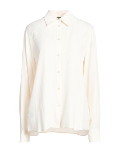 Pinko Woman Shirt Ivory Size 6 Acetate, Silk In White