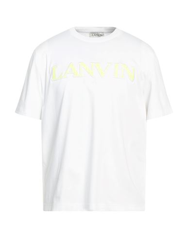 Lanvin Man T-shirt White Size Xl Cotton, Polyester, Elastane