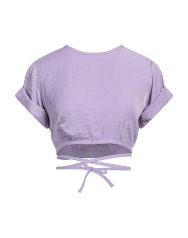 Soallure Woman Top Lilac Size 8 Polyester, Rayon In Purple