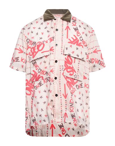 Shop Sacai Man Shirt Beige Size 2 Polyester
