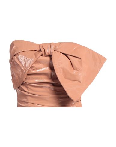 Elisabetta Franchi Woman Top Apricot Size 4 Viscose, Polyester, Cotton, Metallic Fiber In Orange