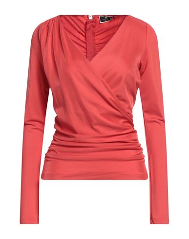 Elisabetta Franchi Woman Top Coral Size 8 Viscose, Elastane In Red