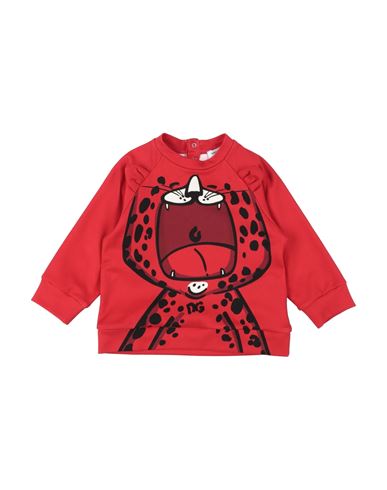Shop Dolce & Gabbana Newborn Boy Sweatshirt Red Size 3 Cotton, Polyester