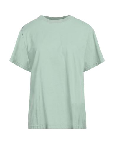Chloé Woman T-shirt Sage Green Size L Cotton, Elastane
