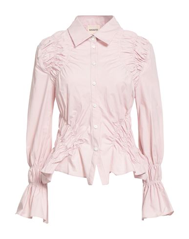 Khaite Woman Shirt Pink Size 6 Cotton In Pink