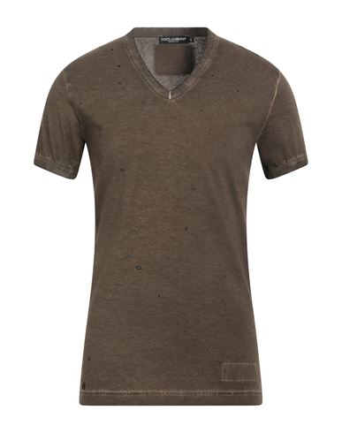 Dolce&Gabbana Camiseta Hombre Marrón chocolate 46,48,50,52,54,56 Hombre