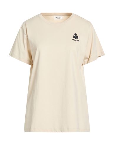Isabel Marant Étoile Marant Étoile Woman T-shirt Beige Size M Organic Cotton In Nude