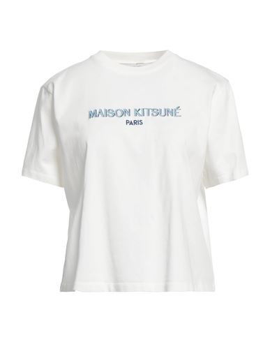 Maison Kitsuné Woman T-shirt Off White Size M Cotton