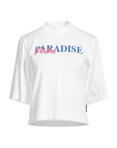 Palm Angels Woman T-shirt White Size L Cotton, Polyester
