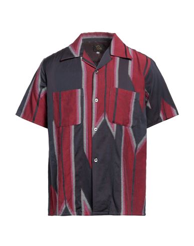Shop Needles Man Shirt Red Size M Cotton, Linen