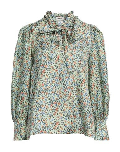 Sandro Woman Blouse Light Green Size 3 Silk