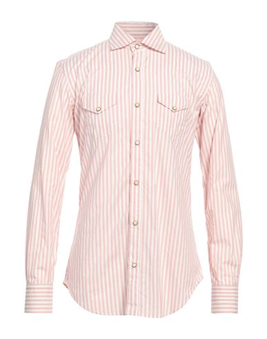 Eleventy Man Shirt Pastel Pink Size 15 ¾ Cotton, Silk