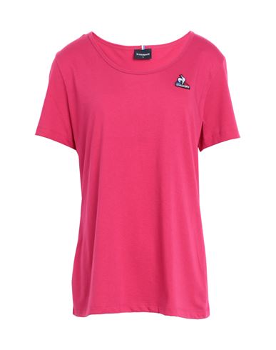 Le Coq Sportif Ess Tee Ss N°1 W Woman T-shirt Magenta Size M Cotton, Polyester