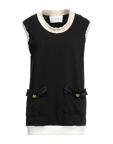 Az Factory Woman Sweatshirt Black Size M/l Organic Cotton, Seacell, Elastane