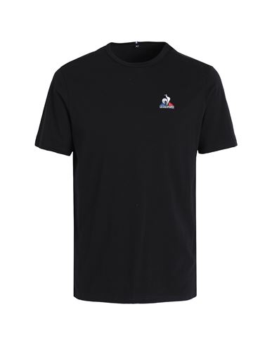 Shop Le Coq Sportif Ess Tee Ss N°4 M Man T-shirt Black Size M Cotton