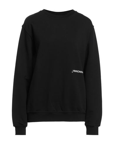 Hinnominate Woman Sweatshirt Black Size Xxs Cotton, Elastane