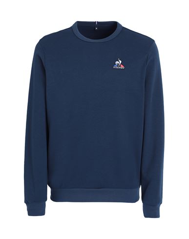Le Coq Sportif Ess Crew Sweat N°4 M Man Sweatshirt Navy Blue Size Xl Cotton, Polyester