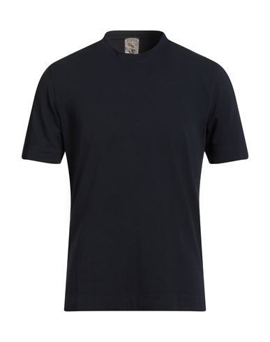 H953 Man T-shirt Midnight Blue Size 44 Pima Cotton, Modal In Blue