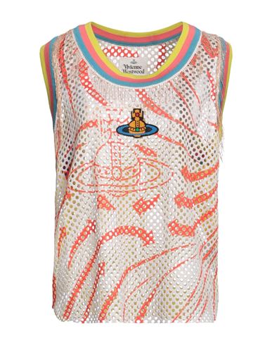 Vivienne Westwood Woman Top White Size M Polyester In Multi