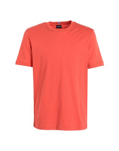 Le Coq Sportif Ess T/t Tee Ss N°2 Man T-shirt Orange Size M Cotton