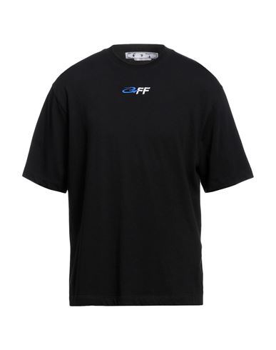 Off-white Embroidered Logo T-shirt In Black
