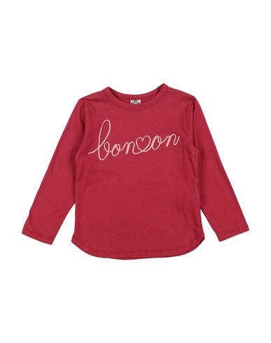 Bonton Babies'  Toddler Girl T-shirt Burgundy Size 6 Cotton In Red