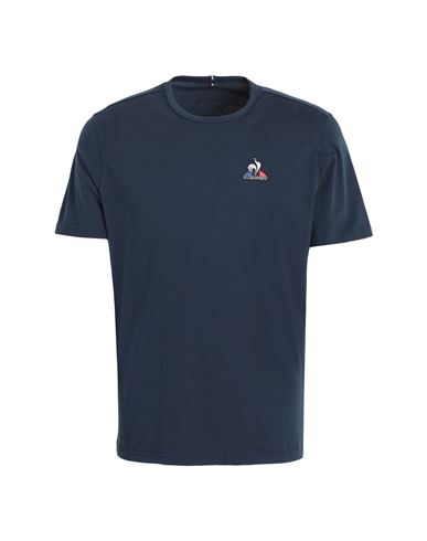 Shop Le Coq Sportif Ess Tee Ss N°4 M Man T-shirt Midnight Blue Size S Cotton