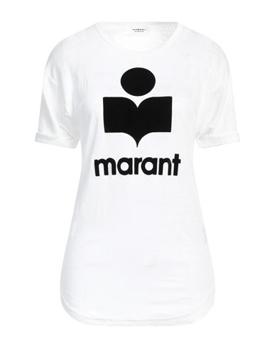 Isabel Marant Étoile Isabel Marant Etoile Zewel T Shirt With Flocked Logo In White