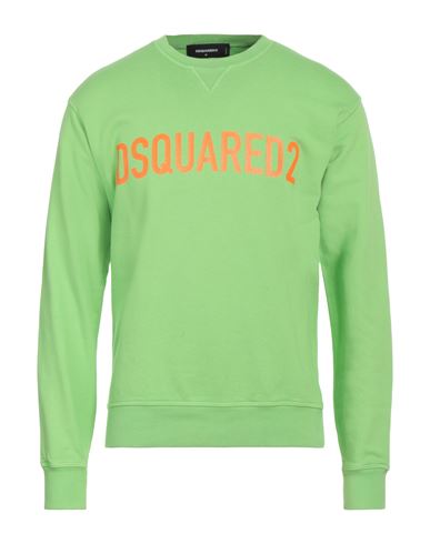 Dsquared2 Man Sweatshirt Green Size L Cotton
