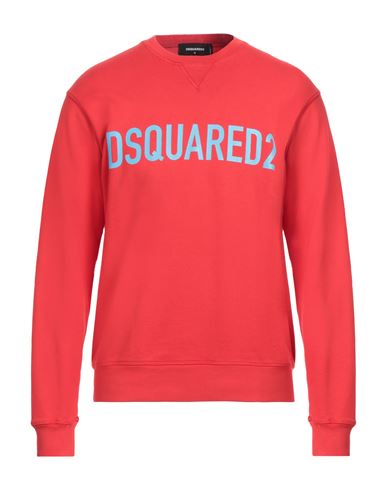 Dsquared2 Man Sweatshirt Red Size Xxxl Cotton