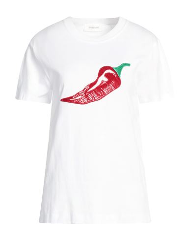 Shop Sportmax Woman T-shirt White Size Xl Cotton