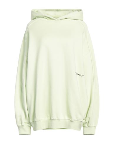 Shop Hinnominate Woman Sweatshirt Light Green Size M Cotton, Elastane